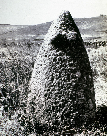 conical breasted stone pillar