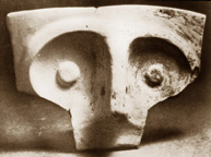 brow, eyes, nose on vessel fragment